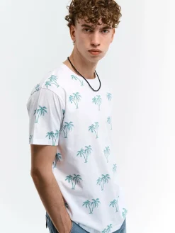 GATE Bawełniana koszulka z nadrukiem| Koszulki·Koszulki ☀️