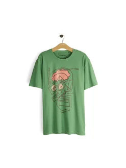 GATE Bawełniana koszulka z nadrukiem| Koszulki·Koszulki ☀️|Koszulki·Koszulki Z Nadrukiem