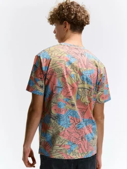 GATE Bawełniana koszulka z nadrukiem| Koszulki·Koszulki ☀️|Koszulki·Koszulki Z Nadrukiem