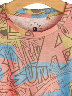 GATE Bawełniana koszulka z nadrukiem| Koszulki·Koszulki ☀️|Koszulki·Koszulki Z Nadrukiem