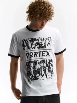 GATE Bawełniana koszulka z nadrukiem| Koszulki·Koszulki ☀️|Koszulki·Koszulki Z Nadrukiem