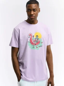 GATE Bawełniana koszulka z nadrukiem| Koszulki·Koszulki ☀️|Koszulki·Koszulki Z Nadrukiem