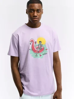 GATE Bawełniana koszulka z nadrukiem| Koszulki·Koszulki ☀️|Koszulki·Koszulki Z Nadrukiem