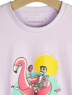 GATE Bawełniana koszulka z nadrukiem| Koszulki·Koszulki ☀️|Koszulki·Koszulki Z Nadrukiem