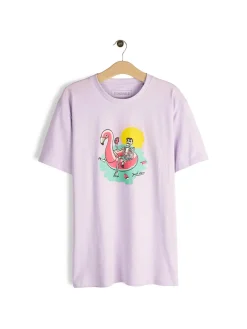 GATE Bawełniana koszulka z nadrukiem| Koszulki·Koszulki ☀️|Koszulki·Koszulki Z Nadrukiem