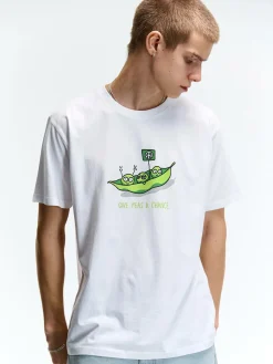 GATE Bawełniana koszulka z nadrukiem| Koszulki·Koszulki ☀️|Koszulki·Koszulki Z Nadrukiem