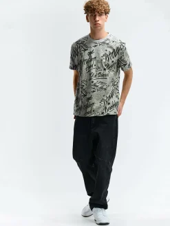 GATE Bawełniana koszulka z nadrukiem| Koszulki·Koszulki ☀️|Koszulki·Koszulki Z Nadrukiem