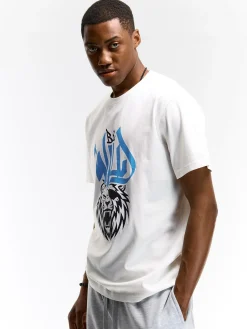 GATE Bawełniana koszulka z nadrukiem| Koszulki·Koszulki ☀️|Koszulki·Koszulki Z Nadrukiem