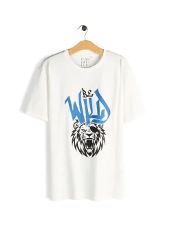 GATE Bawełniana koszulka z nadrukiem| Koszulki·Koszulki ☀️|Koszulki·Koszulki Z Nadrukiem