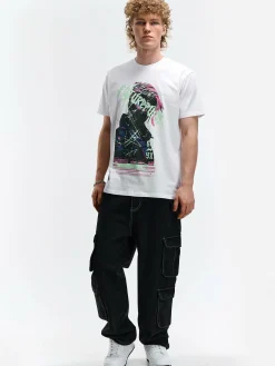 GATE Bawełniana koszulka z nadrukiem| Koszulki·Koszulki ☀️|Koszulki·Koszulki Z Nadrukiem