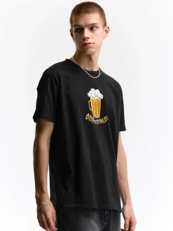 GATE Bawełniana koszulka z nadrukiem| Koszulki·Koszulki ☀️|Koszulki·Koszulki Z Nadrukiem