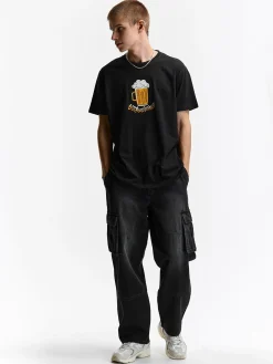 GATE Bawełniana koszulka z nadrukiem| Koszulki·Koszulki ☀️|Koszulki·Koszulki Z Nadrukiem