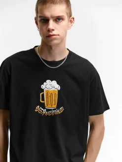 GATE Bawełniana koszulka z nadrukiem| Koszulki·Koszulki ☀️|Koszulki·Koszulki Z Nadrukiem