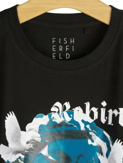 GATE Bawełniana koszulka z nadrukiem| Koszulki·Koszulki ☀️|Koszulki·Koszulki Z Nadrukiem