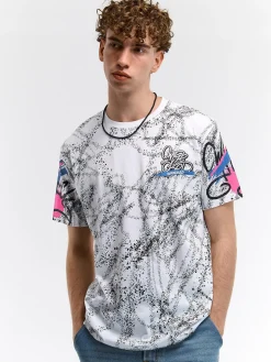 GATE Bawełniana koszulka z nadrukiem| Koszulki·Koszulki ☀️|Koszulki·Koszulki Z Nadrukiem