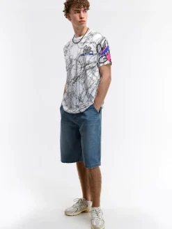 GATE Bawełniana koszulka z nadrukiem| Koszulki·Koszulki ☀️|Koszulki·Koszulki Z Nadrukiem