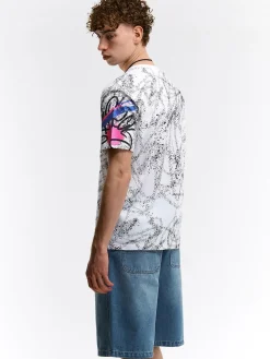 GATE Bawełniana koszulka z nadrukiem| Koszulki·Koszulki ☀️|Koszulki·Koszulki Z Nadrukiem