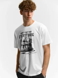 GATE Bawełniana koszulka z nadrukiem| Koszulki·Koszulki ☀️|Koszulki·Koszulki Z Nadrukiem