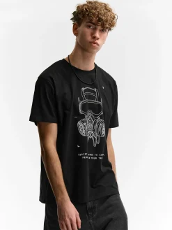 GATE Bawełniana koszulka z nadrukiem| Koszulki·Koszulki ☀️|Koszulki·Koszulki Z Nadrukiem