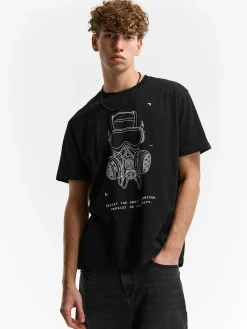 GATE Bawełniana koszulka z nadrukiem| Koszulki·Koszulki ☀️|Koszulki·Koszulki Z Nadrukiem