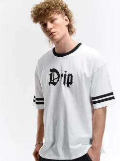 GATE Bawełniana koszulka z nadrukiem| Koszulki·Koszulki ☀️|Koszulki·Koszulki Z Nadrukiem