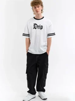 GATE Bawełniana koszulka z nadrukiem| Koszulki·Koszulki ☀️|Koszulki·Koszulki Z Nadrukiem