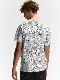 GATE Bawełniana koszulka z nadrukiem| Koszulki·Koszulki ☀️|Koszulki·Koszulki Z Nadrukiem