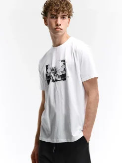 GATE Bawełniana koszulka z nadrukiem| Koszulki·Koszulki ☀️|Koszulki·Koszulki Z Nadrukiem