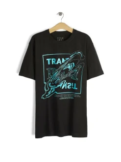 GATE Bawełniana koszulka z nadrukiem| Koszulki·Koszulki ☀️|Koszulki·Koszulki Z Nadrukiem