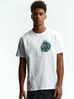 GATE Bawełniana koszulka z nadrukiem| Koszulki·Koszulki ☀️|Koszulki·Koszulki Z Nadrukiem