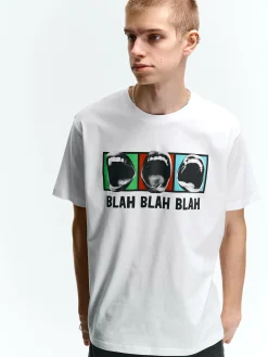 GATE Bawełniana koszulka z nadrukiem| Koszulki·Koszulki ☀️|Koszulki·Koszulki Z Nadrukiem