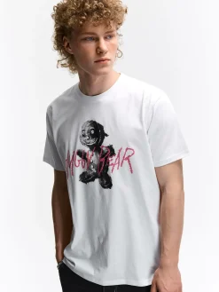 GATE Bawełniana koszulka z nadrukiem| Koszulki·Koszulki ☀️|Koszulki·Koszulki Z Nadrukiem