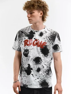 GATE Bawełniana koszulka z nadrukiem| Koszulki·Koszulki ☀️|Koszulki·Koszulki Z Nadrukiem