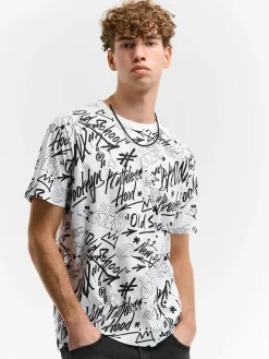 GATE Bawełniana koszulka z nadrukiem| Koszulki·Koszulki ☀️|Koszulki·Koszulki Z Nadrukiem