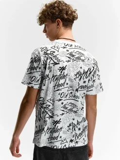 GATE Bawełniana koszulka z nadrukiem| Koszulki·Koszulki ☀️|Koszulki·Koszulki Z Nadrukiem