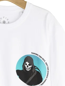 GATE Bawełniana koszulka z nadrukiem| Koszulki·Koszulki ☀️|Koszulki·Koszulki Z Nadrukiem