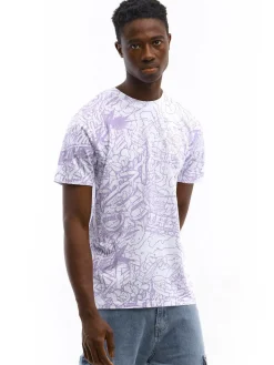 GATE Bawełniana koszulka z nadrukiem| Koszulki·Koszulki ☀️|Koszulki·Koszulki Z Nadrukiem