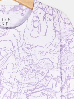 GATE Bawełniana koszulka z nadrukiem| Koszulki·Koszulki ☀️|Koszulki·Koszulki Z Nadrukiem