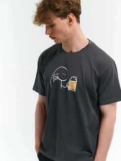 GATE Bawełniana koszulka z nadrukiem| Koszulki·Koszulki ☀️|Koszulki·Koszulki Z Nadrukiem