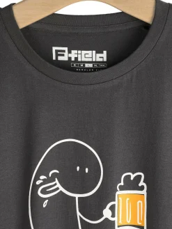 GATE Bawełniana koszulka z nadrukiem| Koszulki·Koszulki ☀️|Koszulki·Koszulki Z Nadrukiem