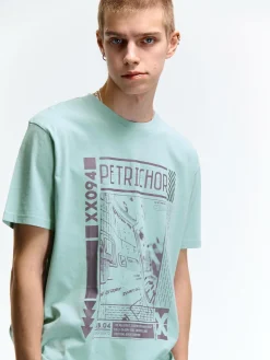 GATE Bawełniana koszulka z nadrukiem| Koszulki·Koszulki ☀️|Koszulki·Koszulki Z Nadrukiem