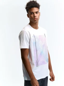 GATE Bawełniana koszulka z nadrukiem| Koszulki·Koszulki ☀️|Koszulki·Koszulki Z Nadrukiem