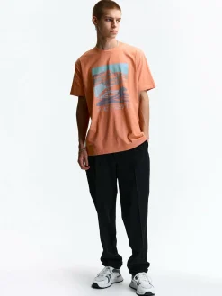 GATE Bawełniana koszulka z nadrukiem| Koszulki·Koszulki ☀️|Koszulki·Koszulki Z Nadrukiem