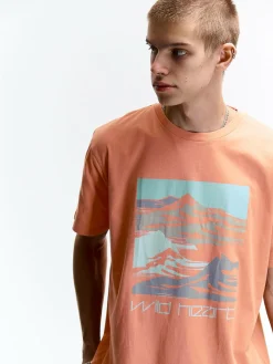 GATE Bawełniana koszulka z nadrukiem| Koszulki·Koszulki ☀️|Koszulki·Koszulki Z Nadrukiem