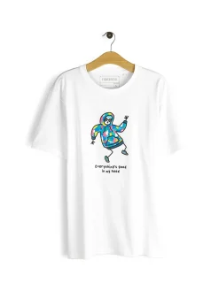 GATE Bawełniana koszulka z nadrukiem| Koszulki·Koszulki ☀️|Koszulki·Koszulki Z Nadrukiem