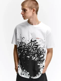 GATE Bawełniana koszulka z nadrukiem| Koszulki·Koszulki ☀️|Koszulki·Koszulki Z Nadrukiem