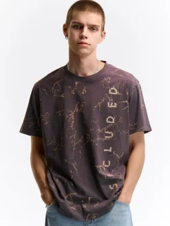 GATE Bawełniana koszulka z nadrukiem| Koszulki·Koszulki ☀️|Koszulki·Koszulki Z Nadrukiem