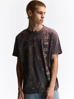 GATE Bawełniana koszulka z nadrukiem| Koszulki·Koszulki ☀️|Koszulki·Koszulki Z Nadrukiem