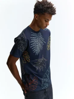 GATE Bawełniana koszulka z nadrukiem| Koszulki·Koszulki ☀️|Koszulki·Koszulki Z Nadrukiem