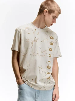 GATE Bawełniana koszulka z nadrukiem| Koszulki·Koszulki ☀️|Koszulki·Koszulki Z Nadrukiem